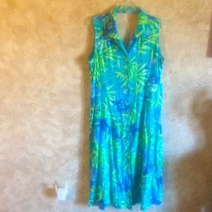 Sleeveless Tropical Sundress